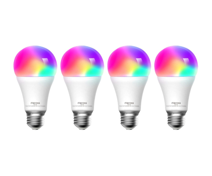 Inteligentne oświetlenie Meross Smart żarówka LED WiFi MSL120 (HomeKit) (czteropak)
